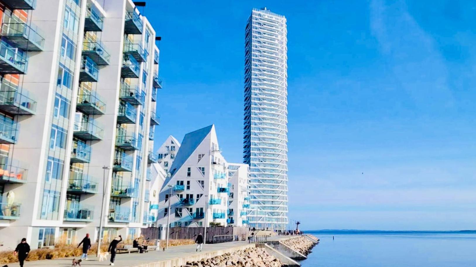 Cozy Holiday Home - Lighthouse By The Sea Århus Eksteriør billede